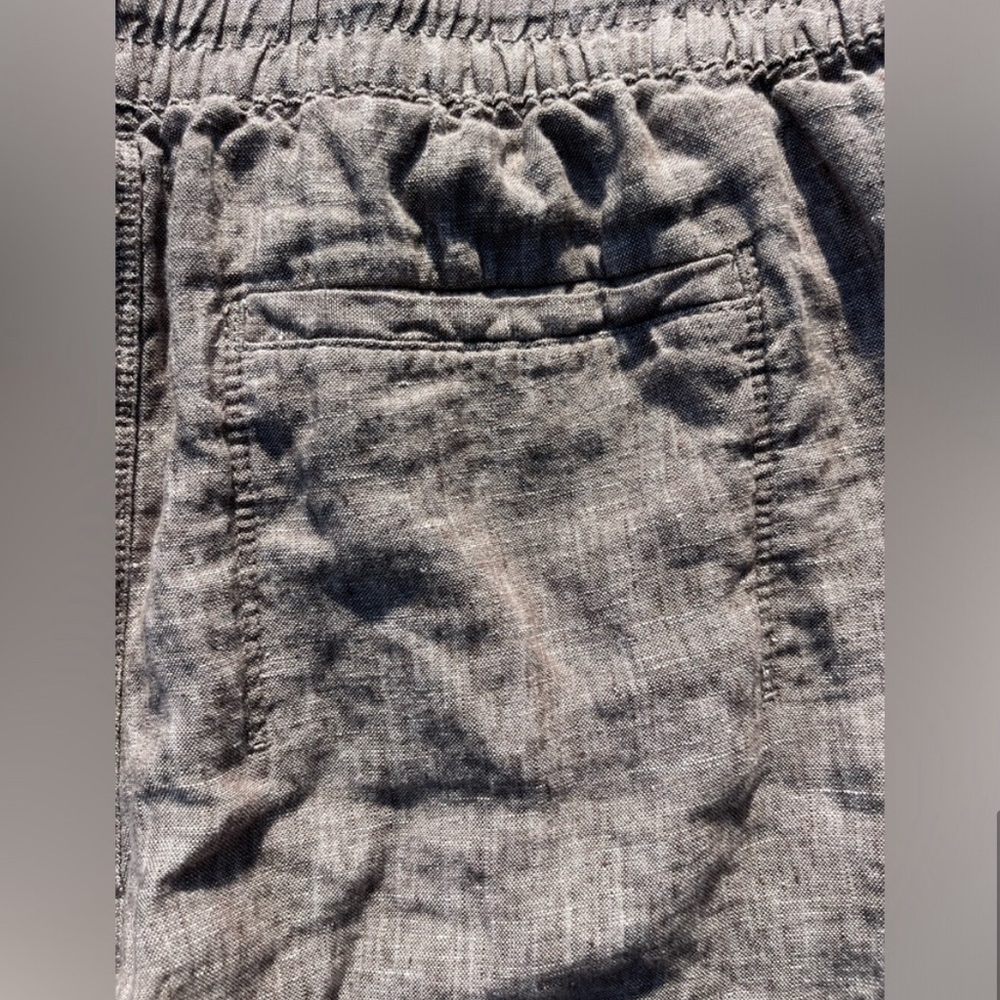 Athleta Retreat Linen High Rise Ankle Pant in Pyrite - Picture 5 of 5